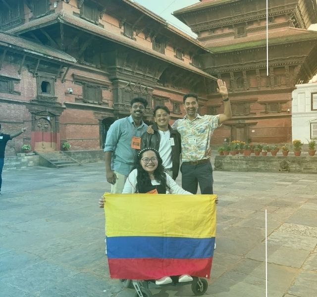 Una estudiante del IBIO representó a Latinoamérica en el evento internacional Frontiers AT2030 en Katmandú