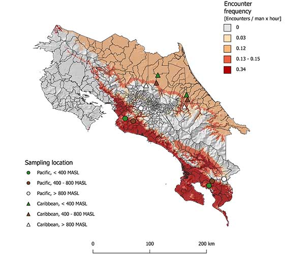 Mapa accidente ofidico